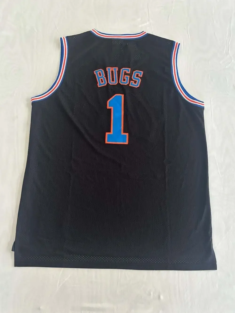 Vintage 90s Champion Space Jam Tune Squad Bugs Bunny #1 Black Jersey XXL